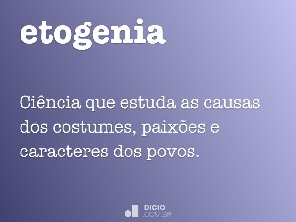 etogenia
