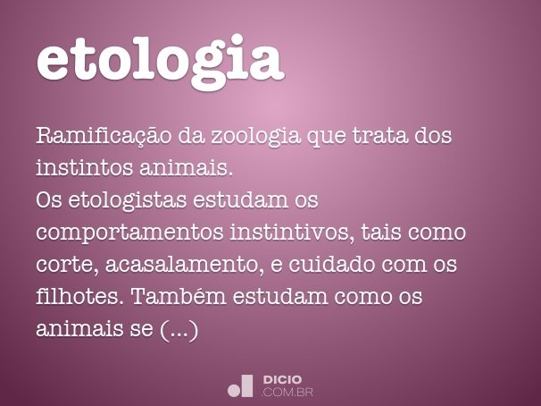 etologia