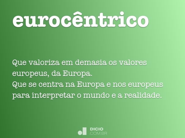 eurocêntrico