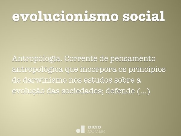 evolucionismo social