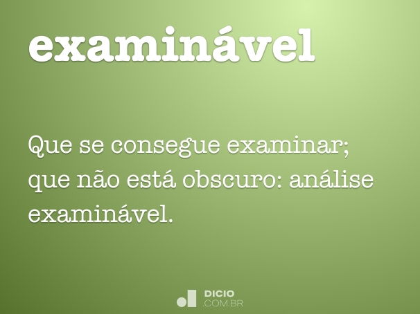 examinável