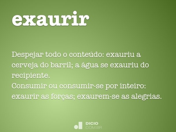 exaurir