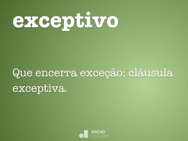exceptivo
