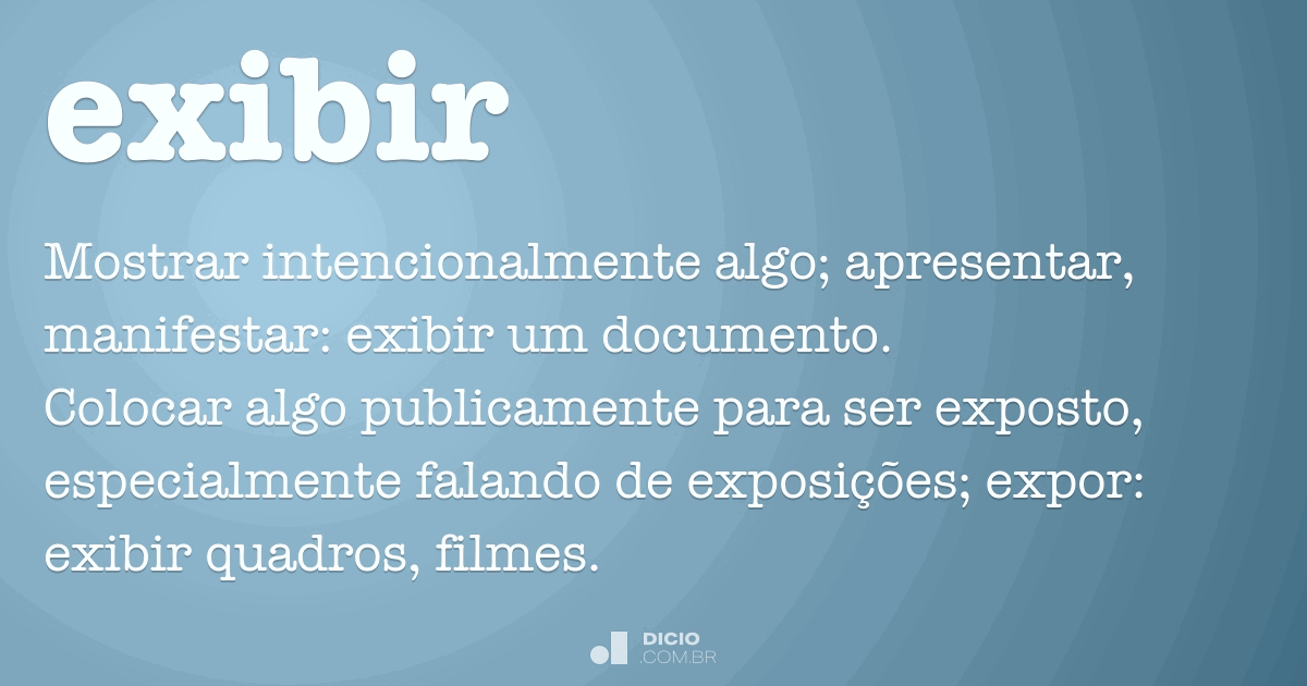 Apresentar sinonimos