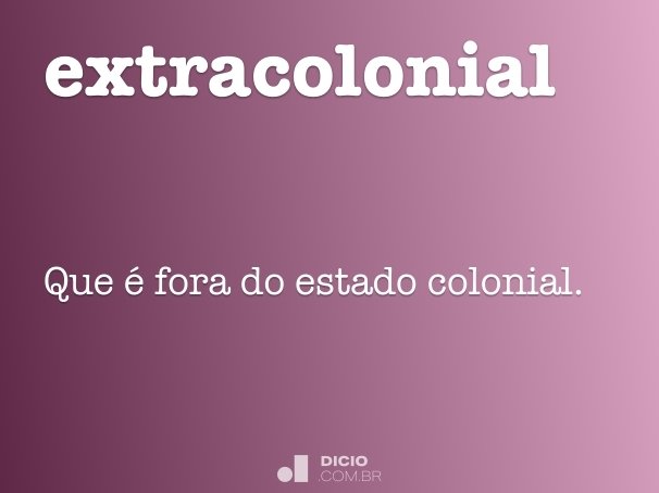extracolonial