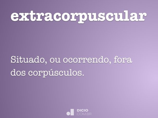 extracorpuscular