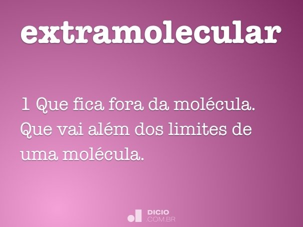 extramolecular