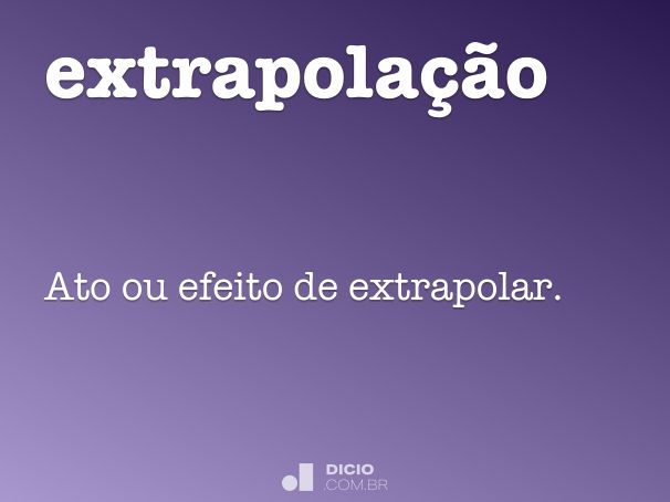 extrapolação