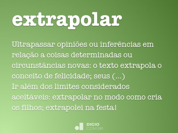 Extrapor - Dicio, Dicionário Online de Português