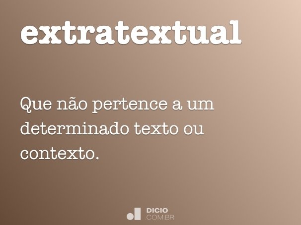 extratextual