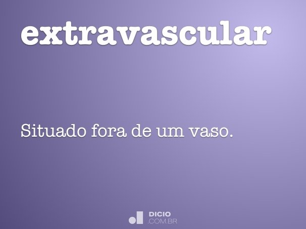 extravascular