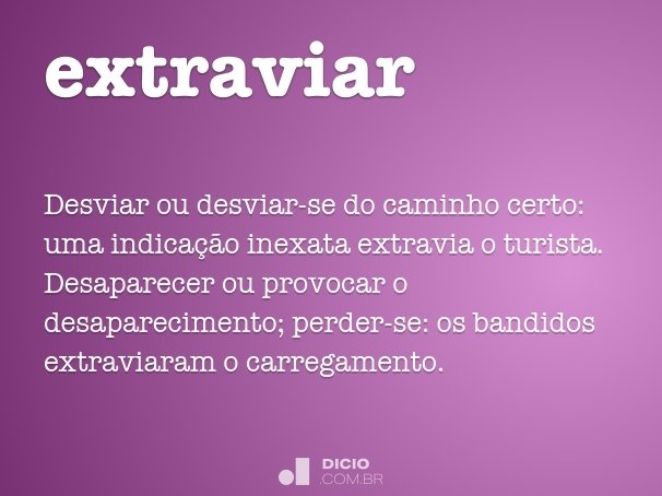extraviar