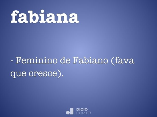fabiana