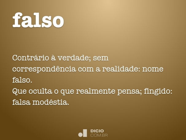 Falsos sinônimos - Português