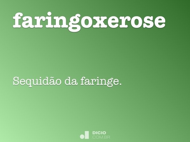 faringoxerose