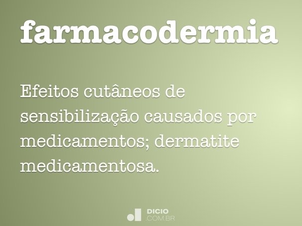 farmacodermia