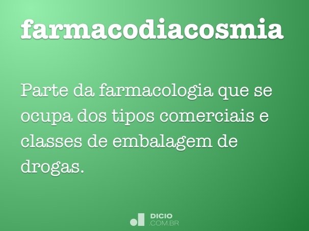 farmacodiacosmia