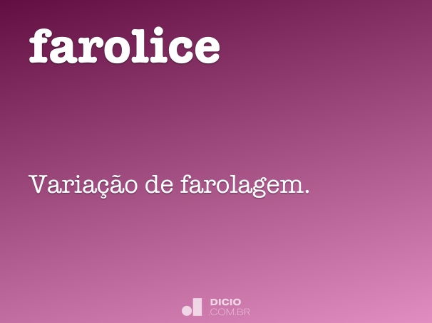 Farol - Dicio, Dicionário Online de Português