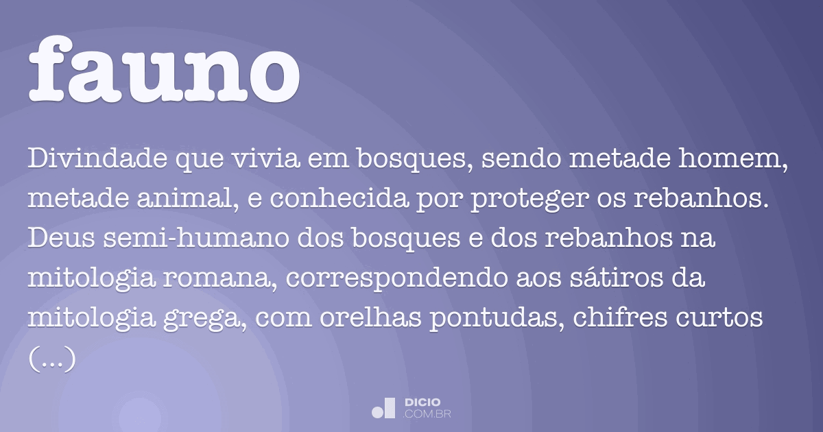 Fauno Dicio, Dicionário Online de Português