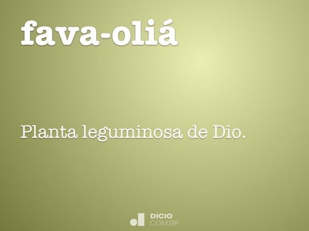 fava-oliá