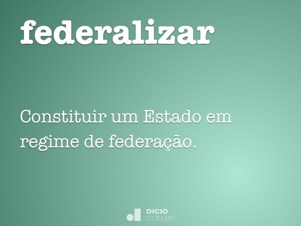 federalizar