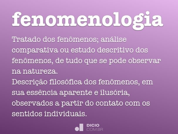 fenomenologia