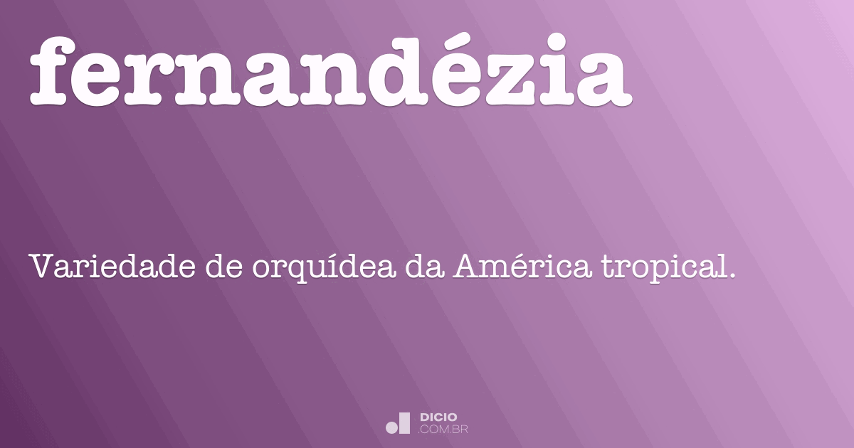 Fernandézia Dicio, Dicionário Online de Português