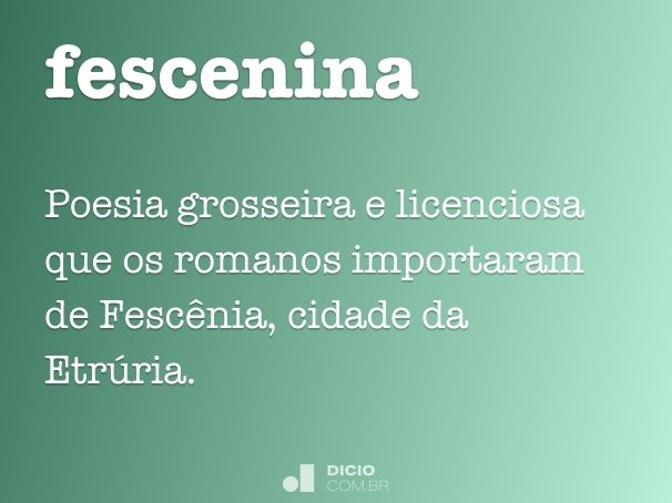fescenina