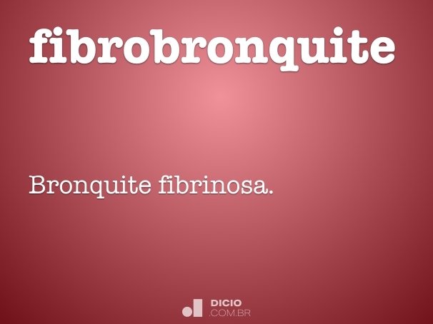 fibrobronquite
