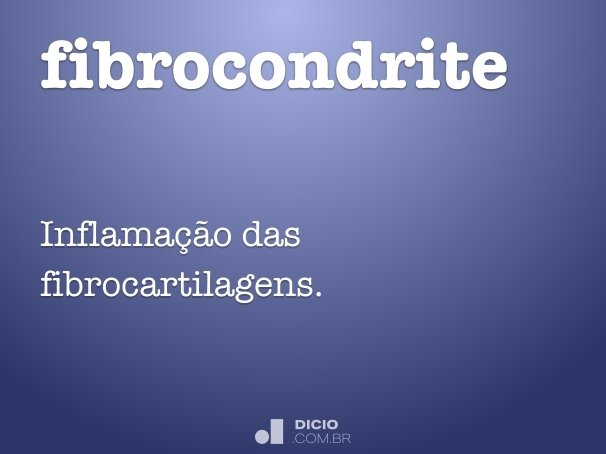 fibrocondrite