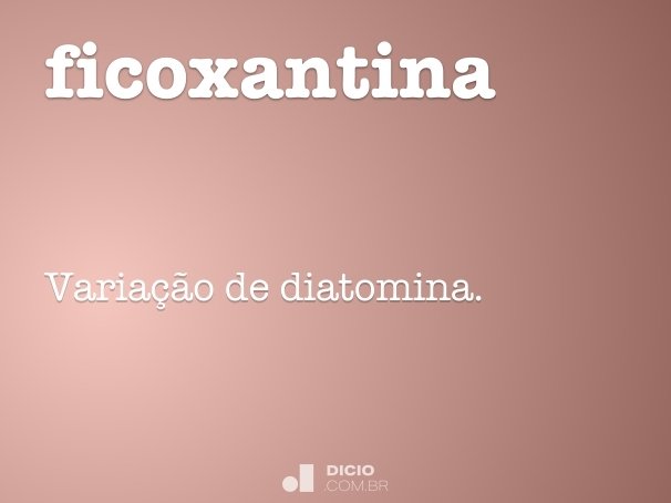 ficoxantina