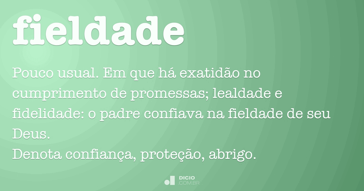 Fidelidade - Dicio, Dicionário Online de Português