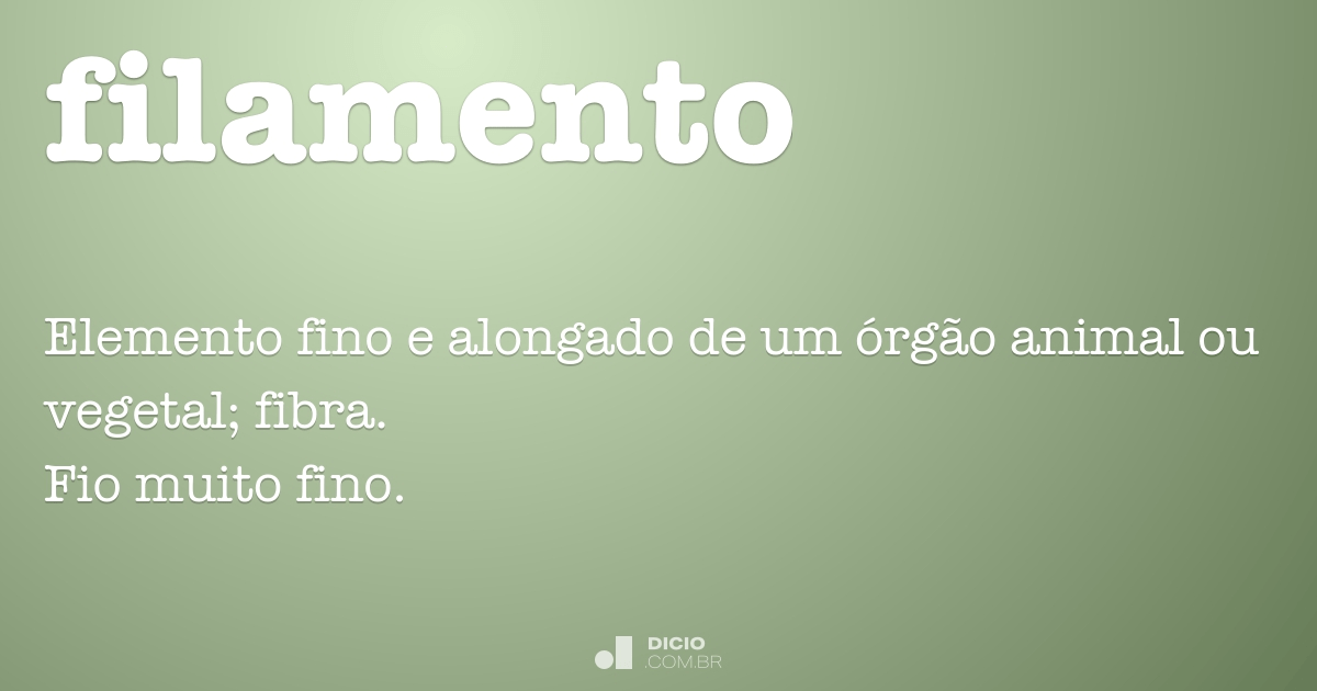 Filamento Dicio Dicionário Online de Português