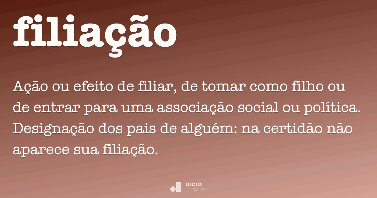 O Que é Filiação 1 Sed