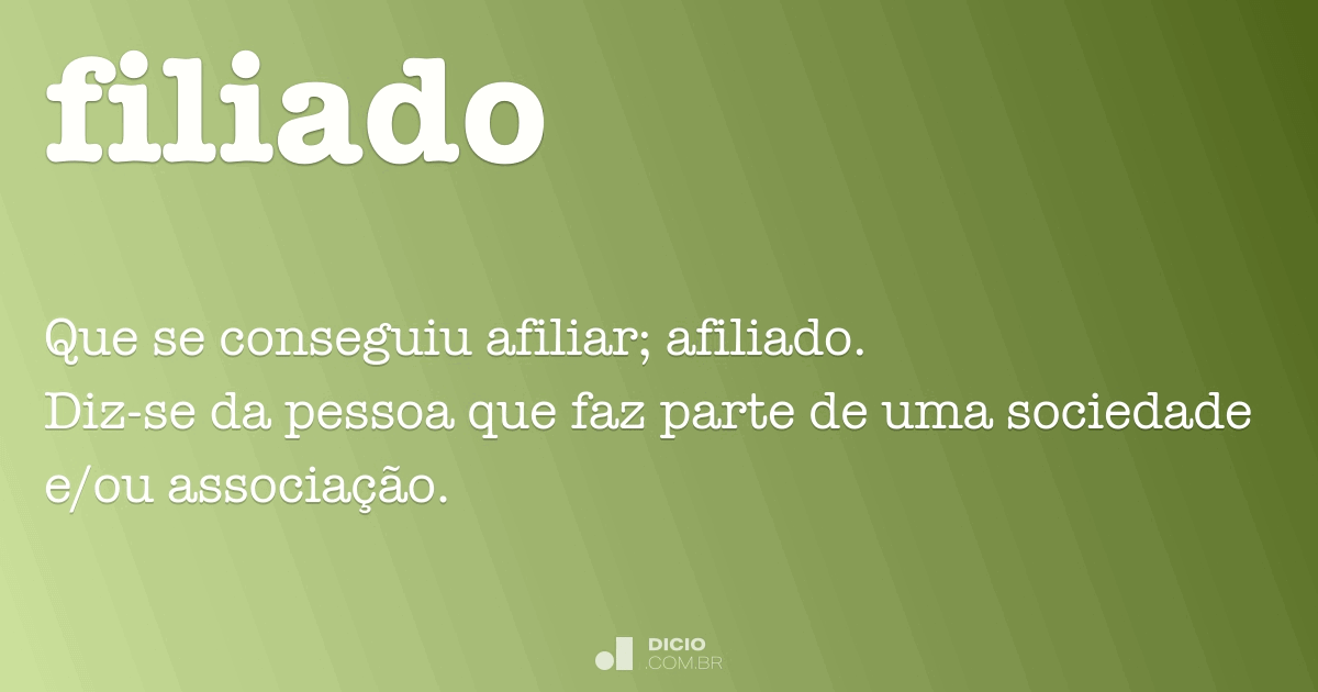 Filiado dicio dicion rio online de portugu s