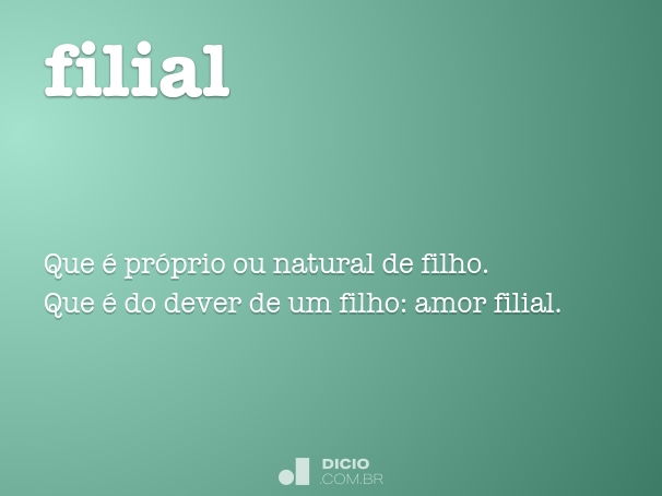 Filiar - Dicio, Dicionário Online de Português