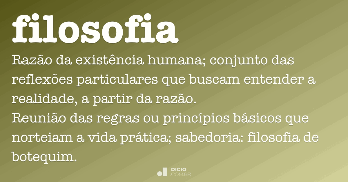 O Que é Filosofia