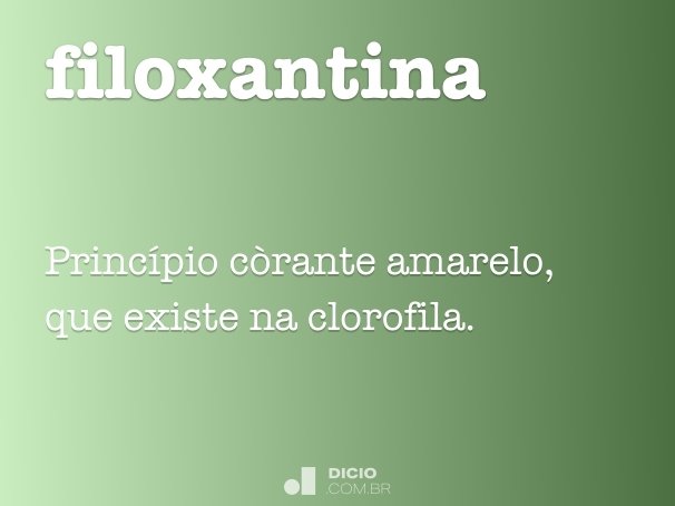 filoxantina