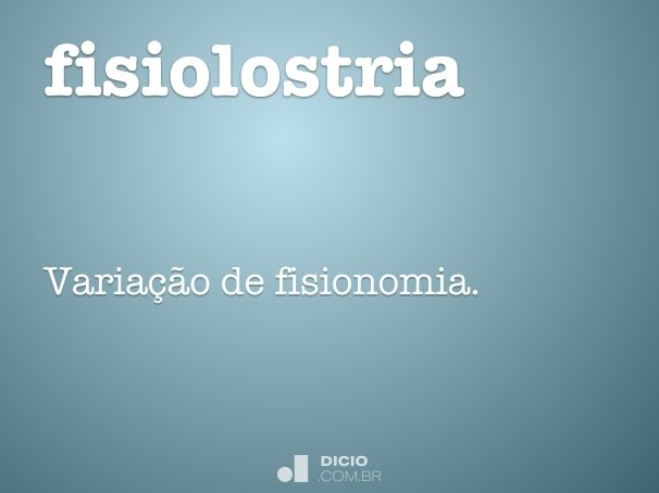 fisiolostria