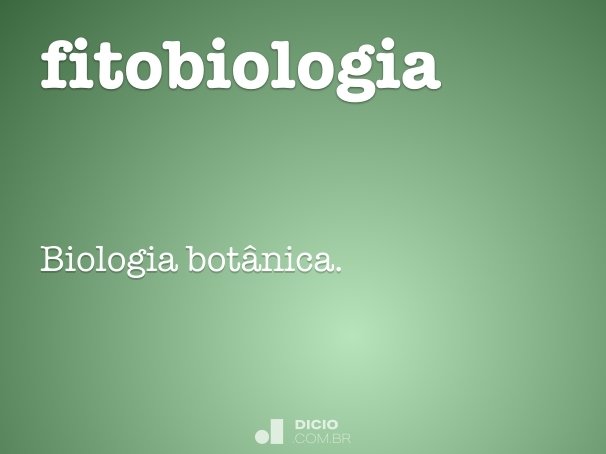 fitobiologia