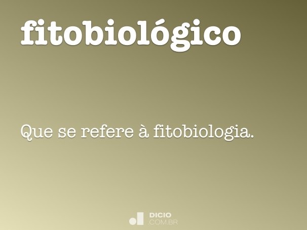 fitobiológico