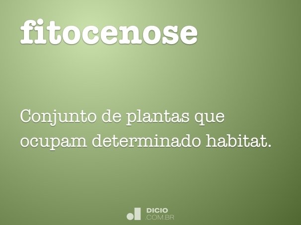 fitocenose