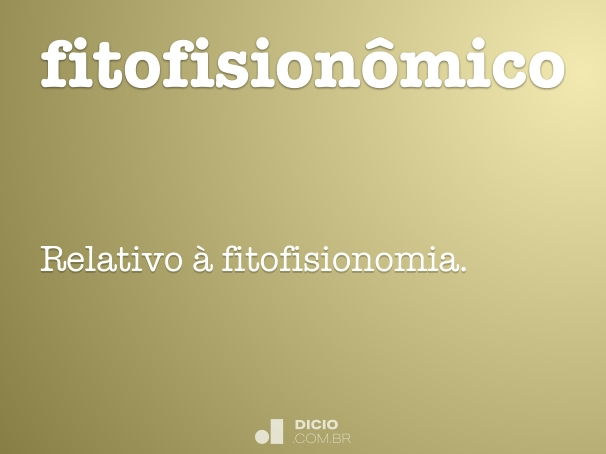 fitofisionômico