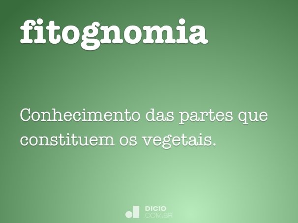 fitognomia