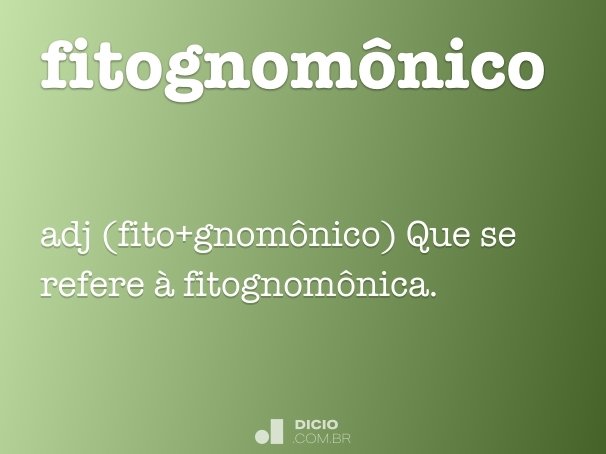 fitognomônico
