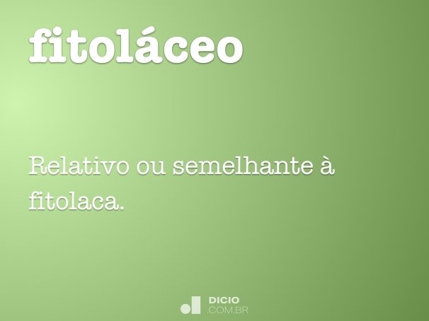 fitoláceo
