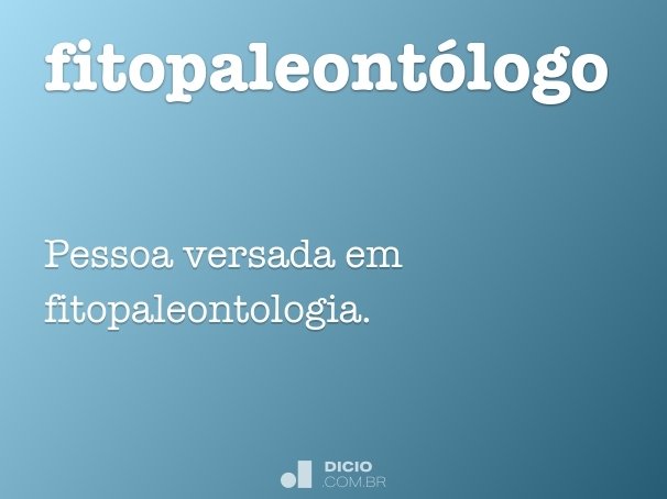 fitopaleontólogo