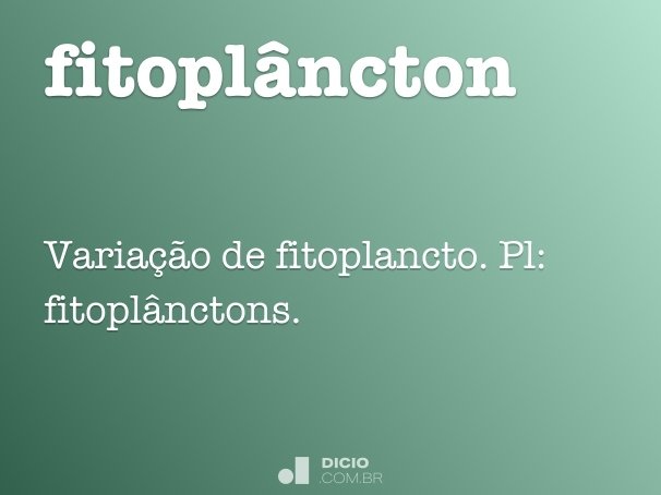 fitoplâncton