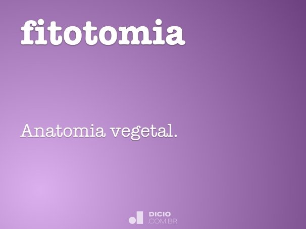 fitotomia
