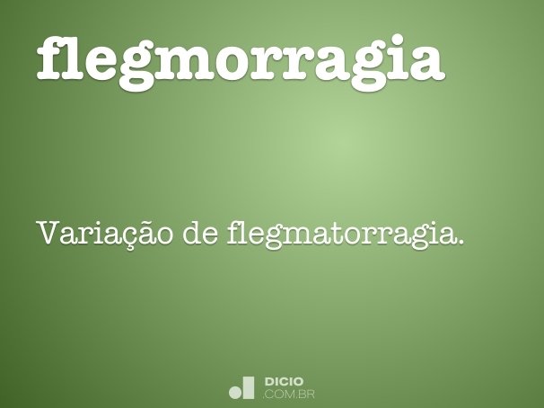 flegmorragia